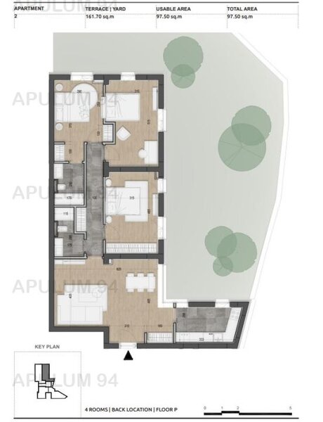 Armeneasca Licurg 2 | Apartament 4 camere | Gradina privata 160mp